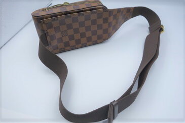 【LOUIS VUITTON】LV ルイ・ヴィトン N51994 ダミエ ジェロニモス ブラウン ショルダーバッグ ボディバッグ 美品【送料無料】【中古】