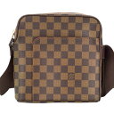 【LOUIS VUITTON】LV ルイ・ヴィトン N41442 ダミエ・オラフPM ダミエ ブラウン PVCコーティングキャンバス ショルダーバッグ 【送料無料】【中古】