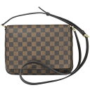 【LOUIS VUITTON】LV ルイ・ヴィトン N51301 ミュゼット・タンゴ ロングストラップ ダミエ ブラウン ショルダーバッグ 【送料無料】【中古】