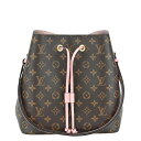 【LOUIS VUITTON】LV ルイ・ヴィトン M44022 ネオノエ モノグラム ローズプードル ピンク系 PVCコーティングキャンバス/レザー 2WAY ショルダーバッグ 【送料無料】【中古】