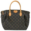 【LOUIS VUITTON】LV ルイ・ヴィトン M48814 テュレンMM モノグラム ブラウン キャンバス 2Way ハンドバッグ/ショルダーバッグ 【送...