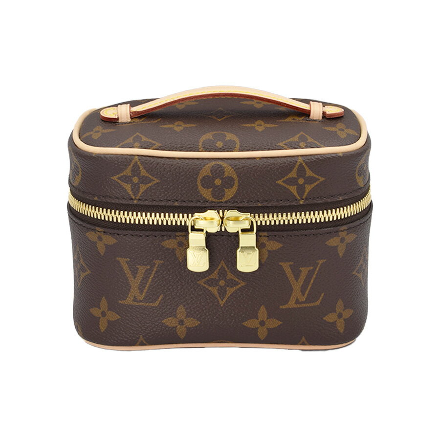 【LOUIS VUITTON】LV ルイ・ヴィトン M44936 ニース・ナノ モノグラム マロン ブラウン バニティポーチ バニティバッグ コスメポーチ 化粧ポーチ ハンドバッグ ミニバッグ【送料無料】【未使用】【中古】