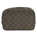 【LOUIS VUITTON】LV ルイ・ヴィトン M47524 トゥルーストワレット23 モノグラム ブラウン キャンバス ポーチ 【送料無料】【中古】