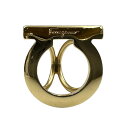 【Salvatore Ferragamo】サルヴァトーレフェラガモ ガンチーニスカーフリング ゴールドカラー メタル スカーフリング【送料無料】【中古】