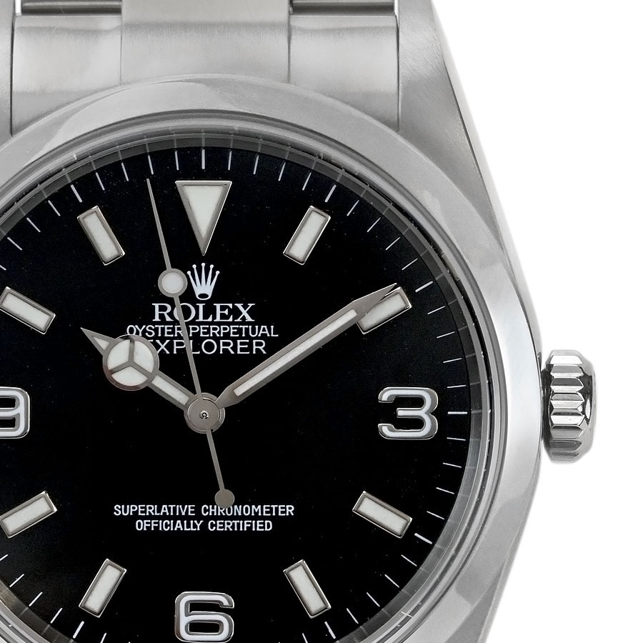 【ROLEX】ロレックス 114270 エクスプローラー1 Y番 自動巻き ブラックダイヤル ステンレススチール 腕時計【送料無料】【中古】