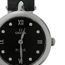 【OMEGA】オメガ 424.13.27.60.51.001 DE VILLE PRESTIGE デ・ヴィル プレステージ ダイヤモンド ブラック ステンレススティール/レザーストラップ クオーツ レディース腕時計 【送料無料】【中古】(2)