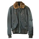 【LOUIS VUITTON】LV ルイ・ヴィトン RM122M HSBS43PMV 2012AW スティーブン・スプラウス MA-1 フライトジャケット グラ...