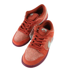 【NIKE】ナイキ ナイキSB ダンクLOW PRO PRM DV5429-601 MYSTIC RED/EMERALD RISE-RUGGED ORANGE-ROSEWOOD スケートボード 天然皮革/合成繊維/合成底 US8.5(26.5cm) スニーカー【送料無料】【未使用】【中古】