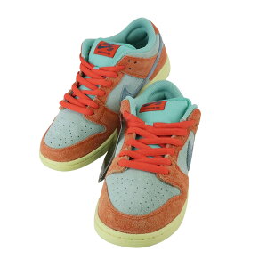 【NIKE】ナイキ DV5429-800 ナイキ SB ダンク LOW プロ プレミアム NIKE SB DUNK LOW PRO PREMIU ORANGE/NOISE AQUA/EMERALD RISE 天然皮革/合成繊維/合成底 US8.5(26.5cm) スケートボードシューズ スニーカー【送料無料】【未使用】【中古】