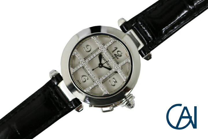 カルティエ パシャ 腕時計（レディース） CARTIER【カルティエ】パシャ32 WGホワイト文字盤【USED】