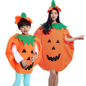 ハロウィン 衣装 子供 ハロウィン 2019 衣装 子供 大人 親子 コスプレ 仮装 かぼちゃ パンプキン コスチューム 帽子セット かぼちゃ 令和