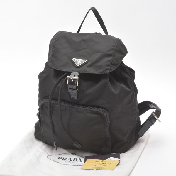 美品PRADAプラダバックパックリ...