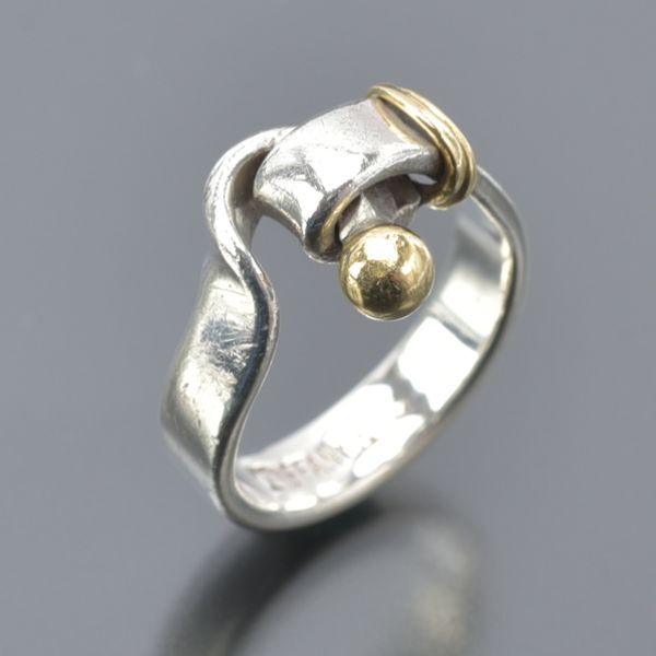 Tiffany & Co フック&アイ リング シルバー ゴールド 13号 Tiffany & Co フック&アイ リング シルバー ゴールド 13号 TIFFANY&Co