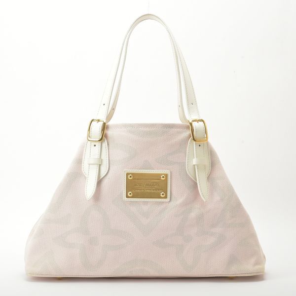 美品 ルイヴィトン タイシエンヌPM トートバッグ ショルダーバッグ モノグラム ピンク M95672 クルーズライン 白 鞄 /b.c/b.h