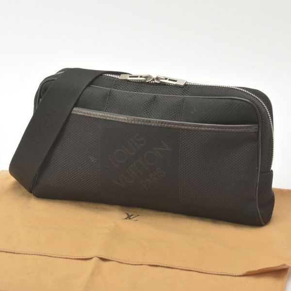 ルイヴィトン アクロバット ボディバッグ ウエストバッグ ダミエ ジェアン ブラック M93620 ショルダーバッグ 鞄 /c.b/c.k