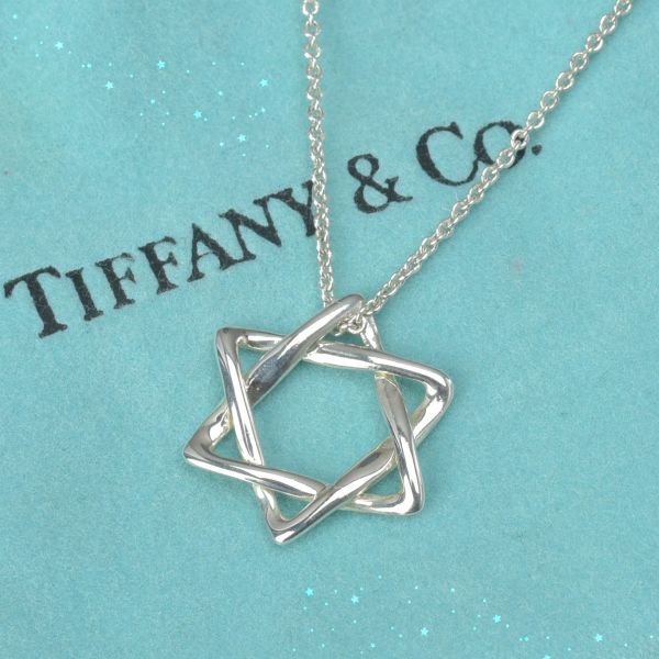 ティファニー Tiffany&CO ダビデの星　ネックレス　シルバー TIFFANY&Co.（ティファニー） スターオブダビデ ネックレス 星 ロング
