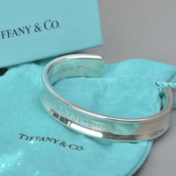 新品仕上げ Tiffany&Co. ティファニー 1837 バングル ブレスレット SV925 シルバー 40.4g 16cm 腕輪 アクセサリー /b.c/