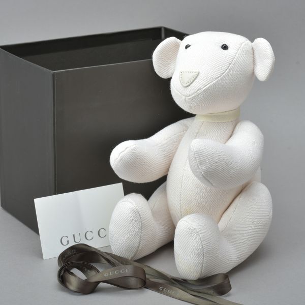 楽天市場】gucci グッチ ggキャンバス テディベア ぬいぐるみの通販