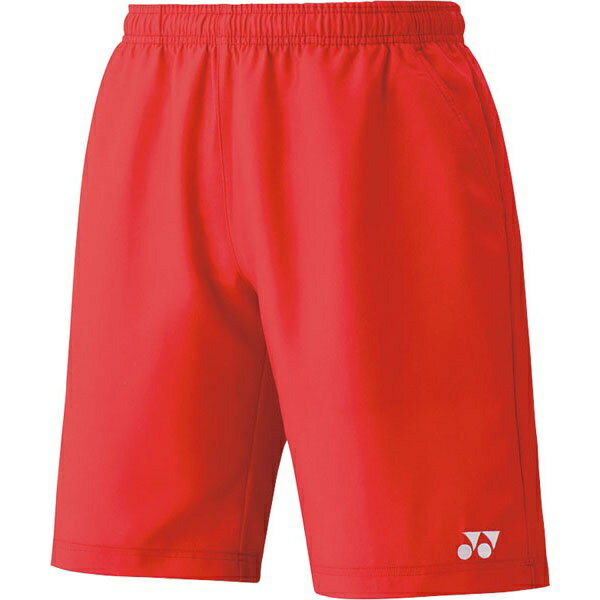 ◆◆送料無料 メール便発送 ＜ヨネックス＞ YONEX ハーフパンツ（スリムフィット） 15048 (496：サンセットレッド) テニス(15048-496-ynx1)