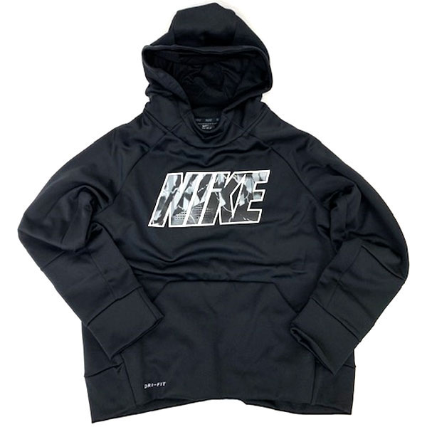 即納可☆ 【NIKE】ナイキ DRI-FIT YTH THRMA レジェンド AOP PULLOVER HOODIE ジュニア スウェットパーカー 裏フリース フーディー AA1477