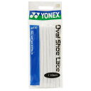 ◆◆メール便発送 <ヨネックス> YONEX オーバルシューレース AC570 (011:ホワイト) テニス(ac570-011-ynx1)