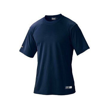 ◆◆送料無料 メール便発送 【アシックス】 ASICS ベースボールTシャツ BAT004 (50：ネイビー) 野球 ウエア シャツ(bat004-50-mkn-asb1)