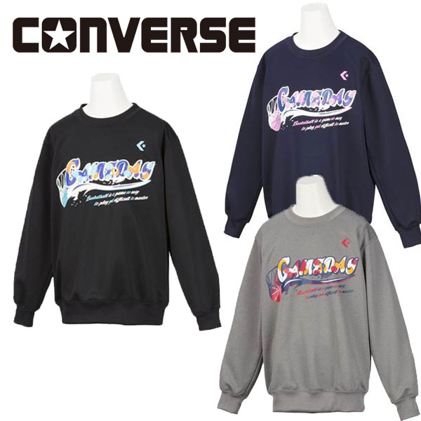 即納可☆【CONVERSE】コンバース ジュニア スウェットシャツ 吸汗速乾、軽量 バスケットボール CB482203