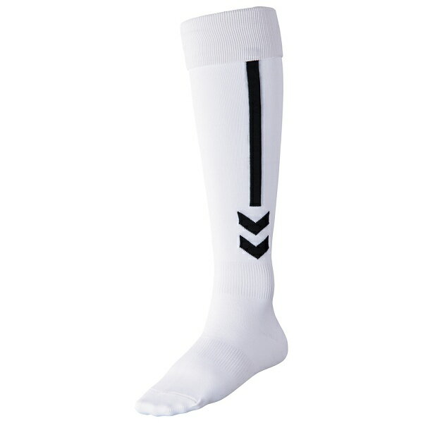 ◆◆ ＜ヒュンメル＞ HUMMEL プラクティスストッキング(1090：ホワイト×ブラック) ヒュンメル ストッキング(hag7060-1090-mkn-hum)