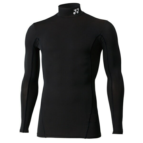 ◆◆メール便発送 ＜ヨネックス＞ YONEX ユニセックス ハイネック長袖シャツ STBF1008 (243：ブラック／ブラック) (stbf1008-243-ynx1)