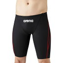 ◆◆○メール便発送 <アリーナ> ARENA ボーイズ 競泳用水着 ジュニアハーフスパッツ 水泳 ARN1022MJ-BKRD