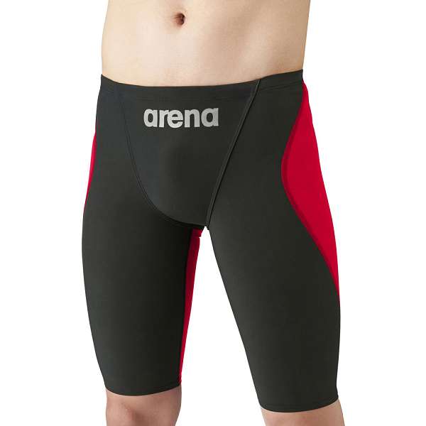 ◆◆○メール便発送 ＜アリーナ＞ ARENA メンズ 競泳用水着 ハーフスパッツ 水泳 ARN1011M-BKRD