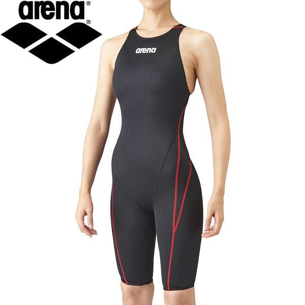 ◆◆○メール便発送 ＜アリーナ＞ ARENA レディース 競泳用水着 ハーフスパッツ（クロスバック） 水泳 ARN1020W-BKRD