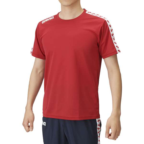 ◆◆○メール便発送 ＜アリーナ＞ ARENA Tシャツ ASS4HTU010 （RED：レッド） 水泳 メンズ