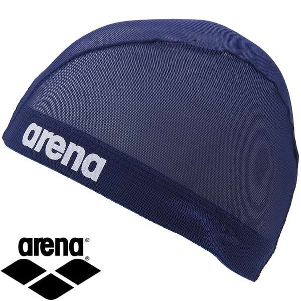 ◆◆○メール便発送 ＜アリーナ＞ ARENA メッシュキャップ(FINA承認) AS5SSC40U (NVWH：ネイビー) 水泳 ユニセックス AS5SSC40U-NVWH