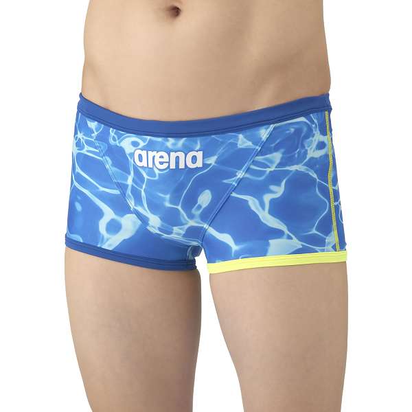 ◆◆○メール便発送 ＜アリーナ＞ ARENA トレーニングスパッツ(ショートレッグ) AS5FWM03M (BLWH：ブルー×ホワイト) AS5FWM03M-BLWH