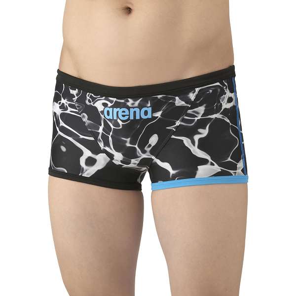 ◆◆○メール便発送 ＜アリーナ＞ ARENA トレーニングスパッツ(ショートレッグ) AS5FWM03M (BKWH：ブラック×ホワイト) AS5FWM03M-BKWH