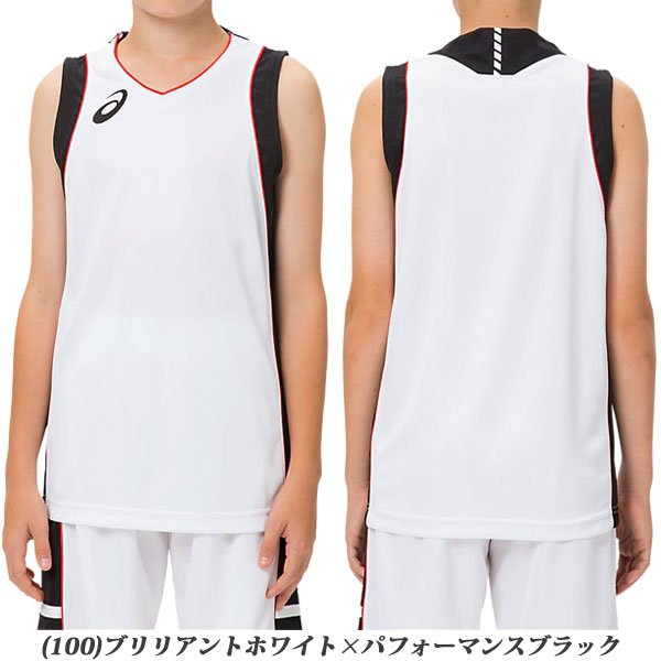◆◆● 送料無料 メール便発送 ＜アシックス＞ 【ASICS】 2019SS ジュニア キッズ JR.ゲームシャツ ノースリーブシャツ バスケットボール 2064A013