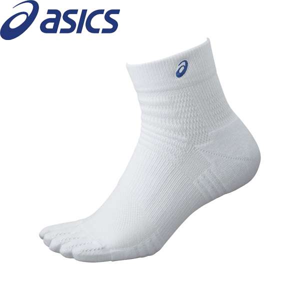 ◆◆●送料無料 メール便発送 ＜アシックス＞ ASICS 5本指ソックス13 (101：ブリリアントホワイト/ピーコート) 3033B926-101