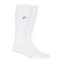 ◆◆メール便発送 <アシックス> ASICS HIGH SOCKS ハイソックス (102:ホワイト×ブルー) バレーボール 3053A136-102