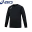 ◆◆送料無料 メール便発送 ＜アシックス＞ ASICS プラクティスロングスリーブトップ (9001：BK／ホワイト) バレーボール ユニセックス XW6747-9001