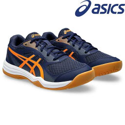 ◆◆○ ＜アシックス＞ ASICS UPCOURT 5 GS （404：PEACOAT/SHOCKING ORANGE） バレーボールシューズ キッズ 1074A039-404