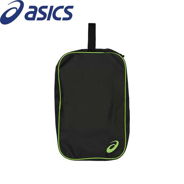 ◆◆○送料無料 メール便発送 ＜アシックス＞ ASICS シューズケースL （002：パフォーマンスブラック×ライムゼスト） 3033B961-002