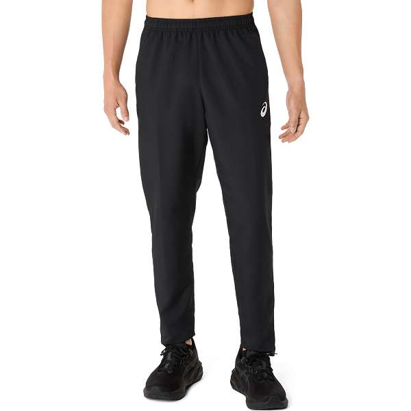 ◆◆メール便発送 <アシックス> ASICS ドライクロスロゴテープパンツ 2031E966 (001:PERFORMANCE BLACK/PERFORMANCE BLACK) 2031E966-001