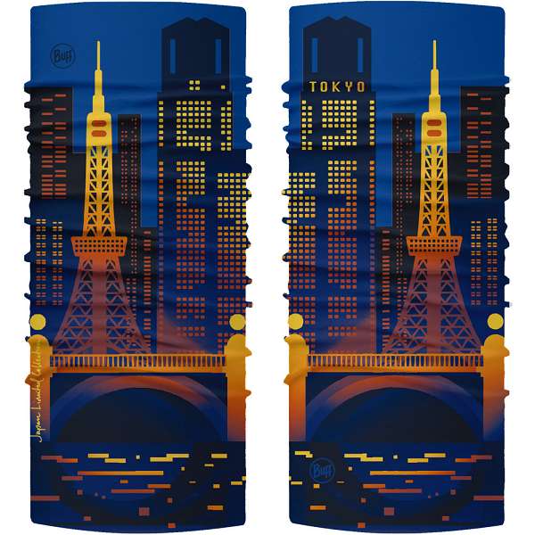 ◆◆○メール便発送 ＜Buff（バフ）＞ JP ORIGINAL TOKYO NIGHTS ORANGE ネックウェア UVカット 553287