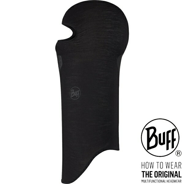 ◆◆○メール便発送 ＜Buff（バフ）＞ メリノライトウェイトバラクラバ ソリッドブラック MERINO LIGHTWEI..