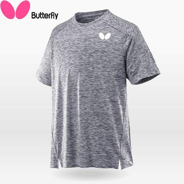 ◆◆●メール便発送 【バタフライ】 フィルグ・Tシャツ (279：グレー) 卓球 ウェア 45850-279