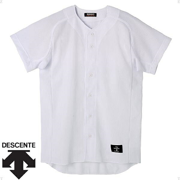 ◆◆○＜デサント＞ DESCENTE 学生試合用ユニフォーム ボタンダウンシャツ (SWHT：Sホワイト) STD50TA-SWHT