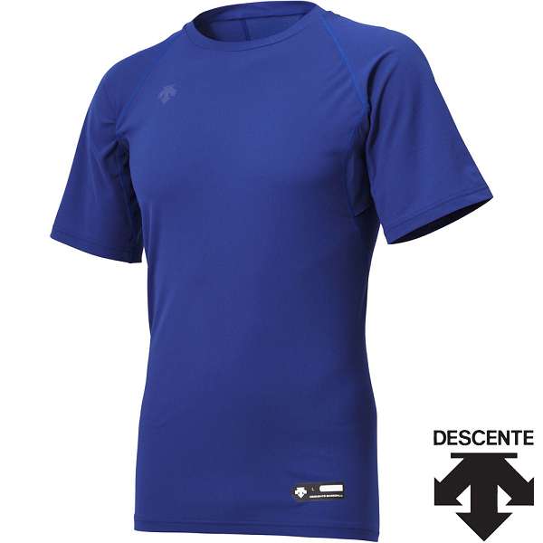 ◆◆○送料無料 メール便発送 ＜デサント＞ DESCENTE 丸首半袖アンダーシャツ (ROY：ロイヤル) STD721B-ROY 1