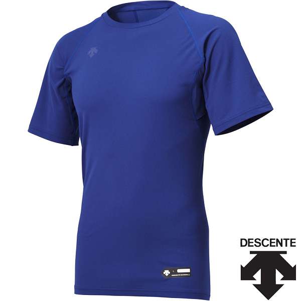 ◆◆○メール便発送 <デサント> DESCENTE 丸首半袖アンダーシャツ (ROY:ロイヤル) STD721B-ROY