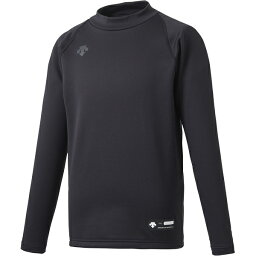 ◆◆○送料無料 メール便発送 ＜デサント＞ DESCENTE ジュニアハイネック長袖アンダーシャツ JSTD658B-BLK